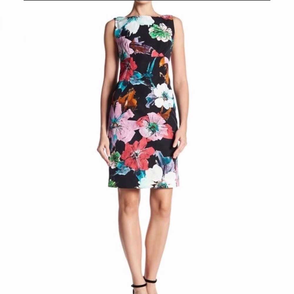 Milly Sleeveless Floral Dress Pockets - 0 NEW $395